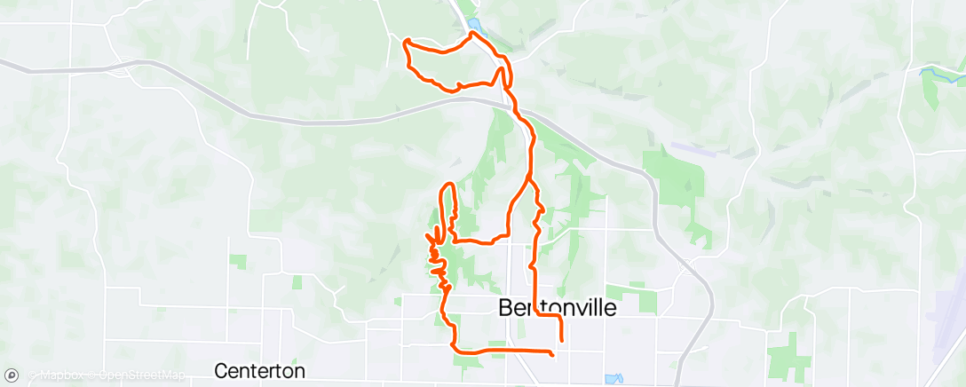 Map of the activity, Single speed