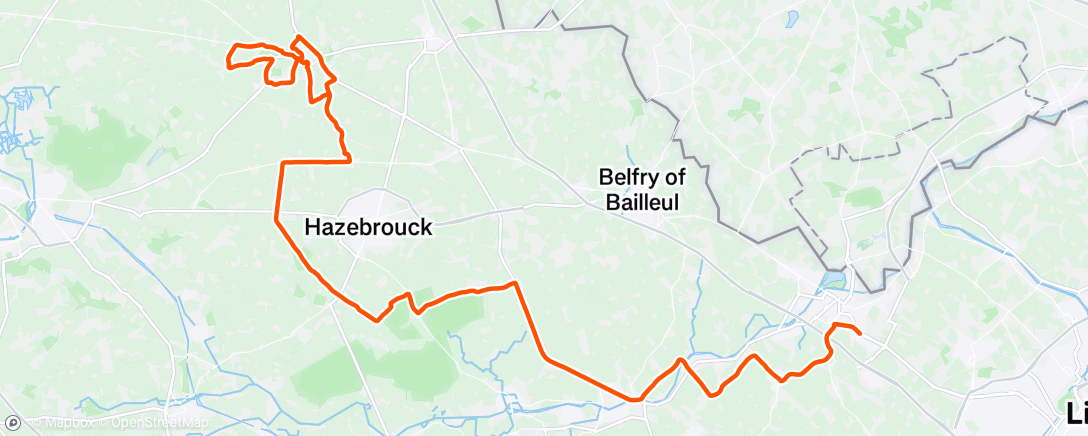 Map of the activity, 4 jours de dunkerque stage 4