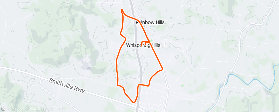 Map of the activity, Morning Run