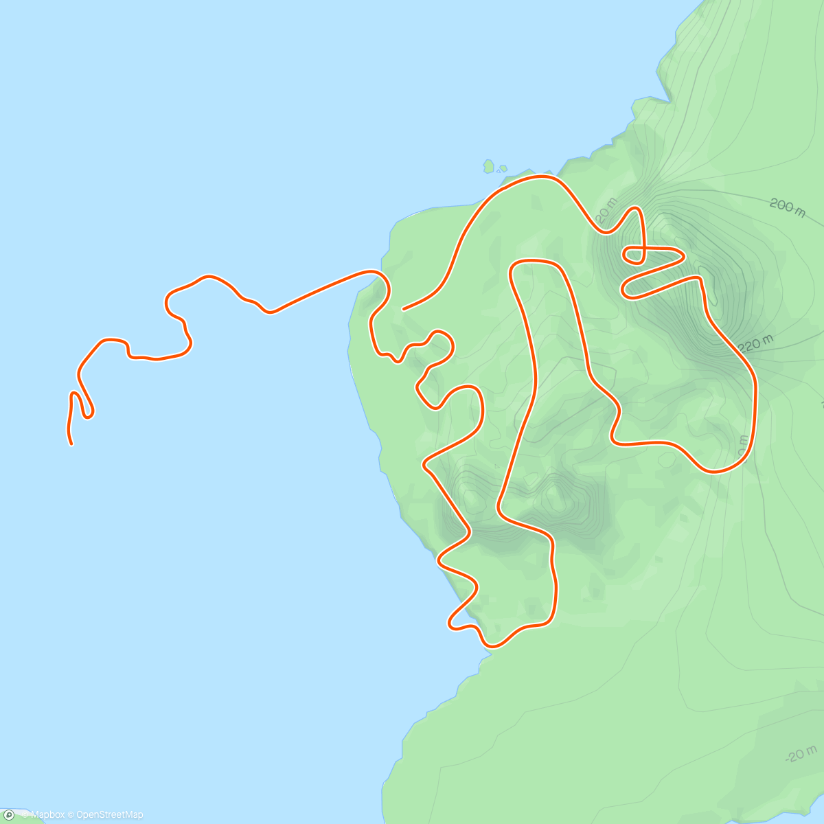 Map of the activity, Zwift - Whole Lotta Lava in Watopia