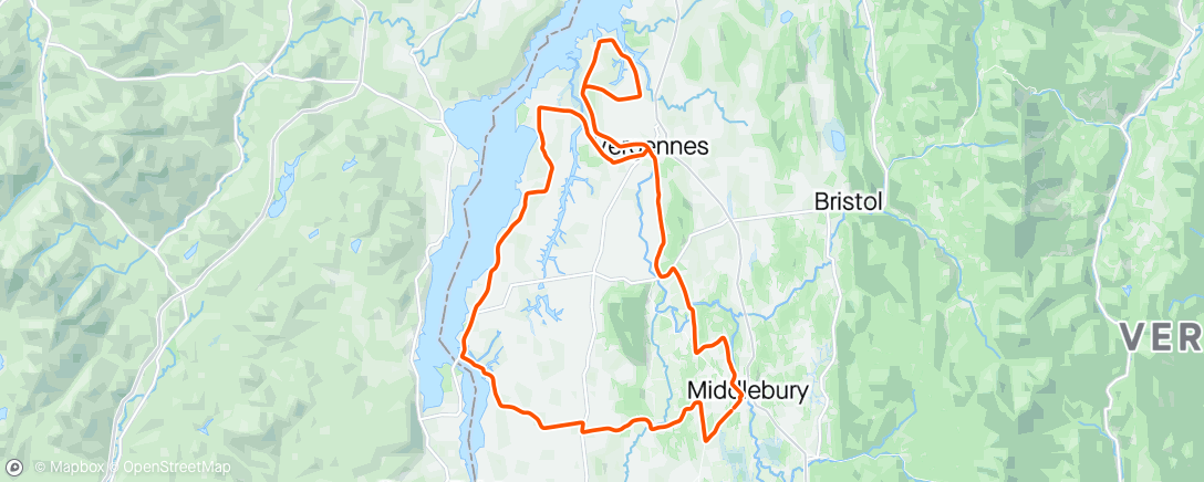 Map of the activity, Morning Ride