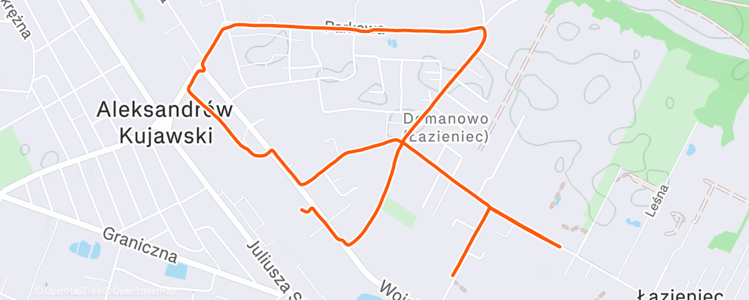 Map of the activity, Afternoon Walk