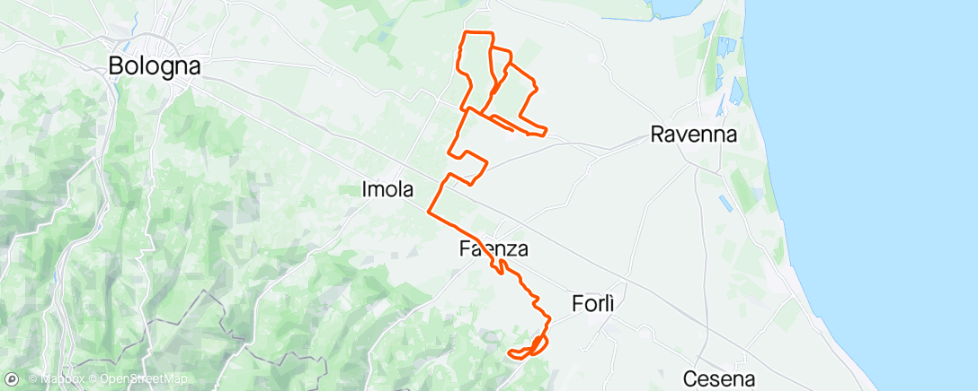 Map of the activity, Thank you 🏍️ RAI 🤬