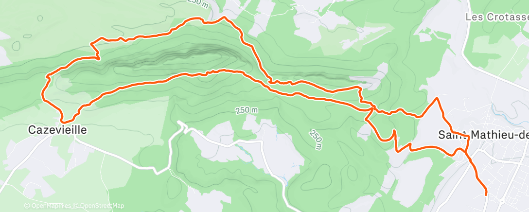 Карта физической активности (Dernier tour du Pic de 2025)