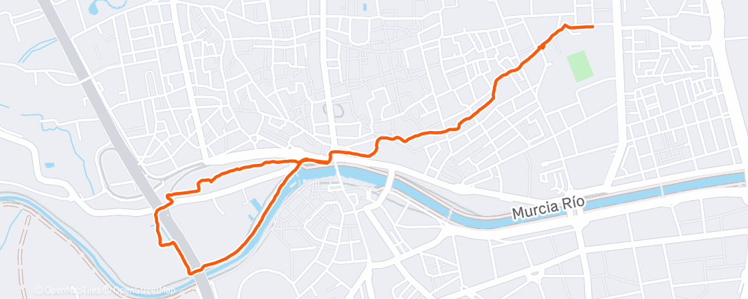 Map of the activity, Paseo con Mía