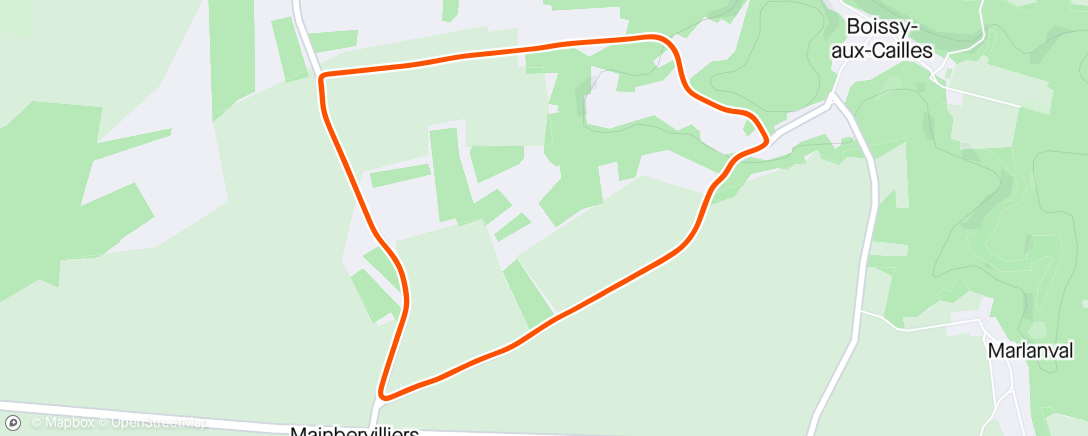 Map of the activity, Boissy aux Cailles
