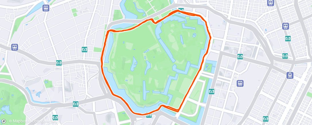 Map of the activity, 10K Palace Run