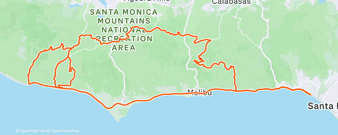 Map of the activity, taking the new bike for a spin around the block