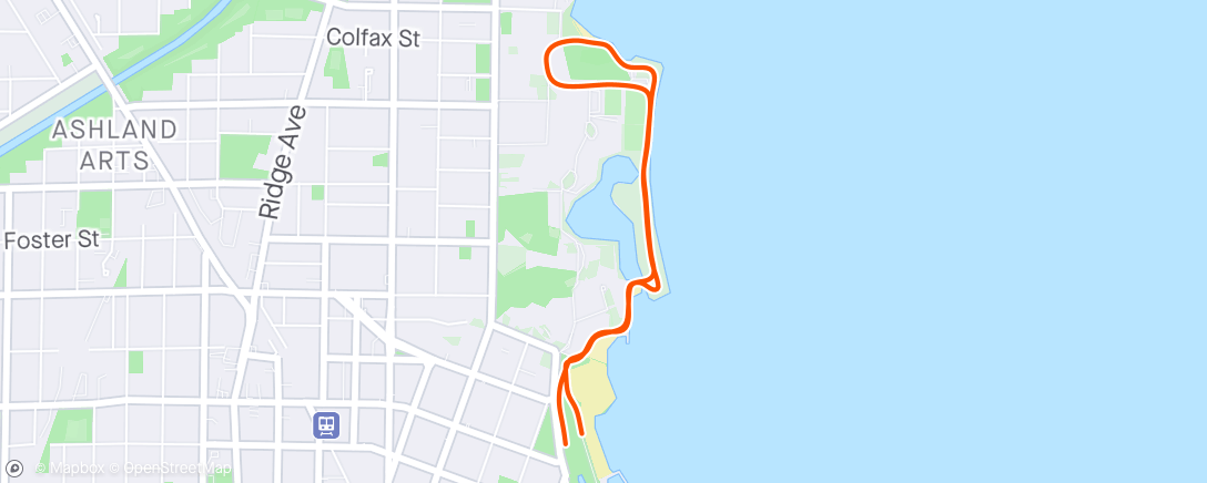 Carte de l'activité Run #1: and so it begins to the Chicago half marathon w Kiki