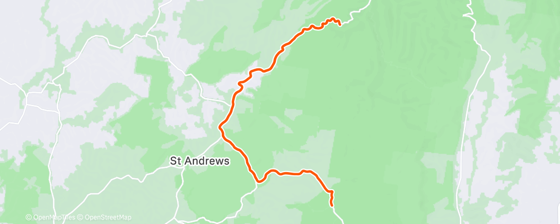 Map of the activity, Afternoon Ride