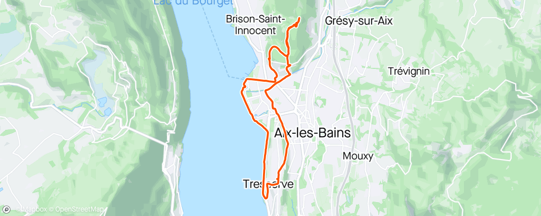 Map of the activity, Route /sentier