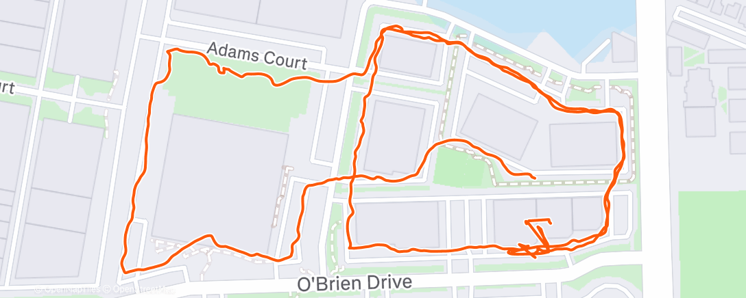 Map of the activity, Afternoon Walk