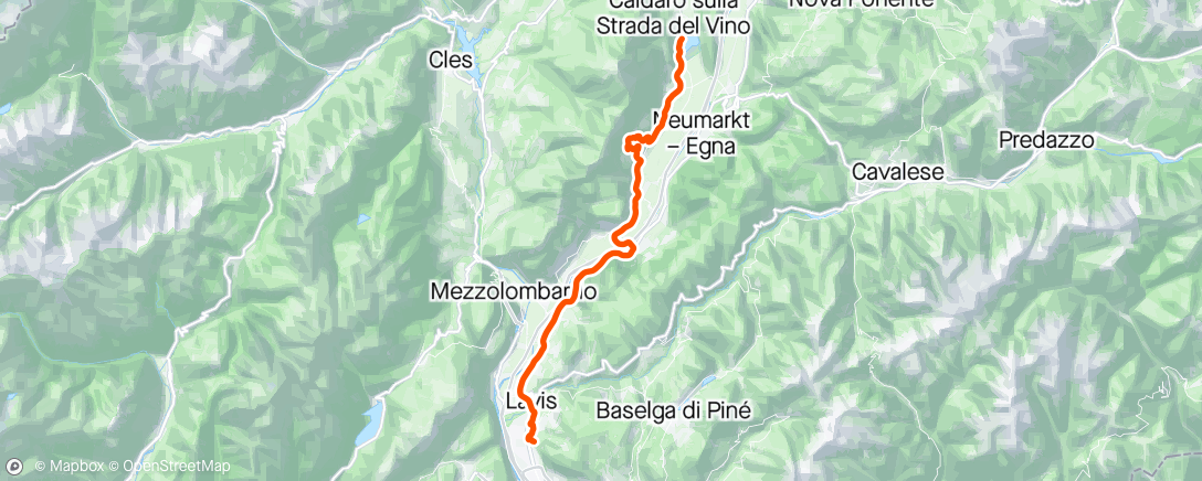 Map of the activity, Giro dell'ora di pranzo