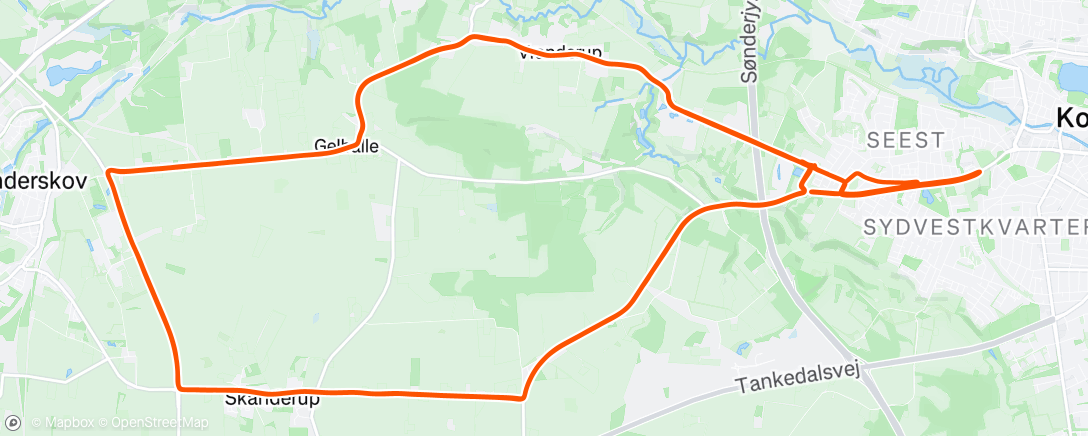 Map of the activity, Kolding - Bording cup 🥉