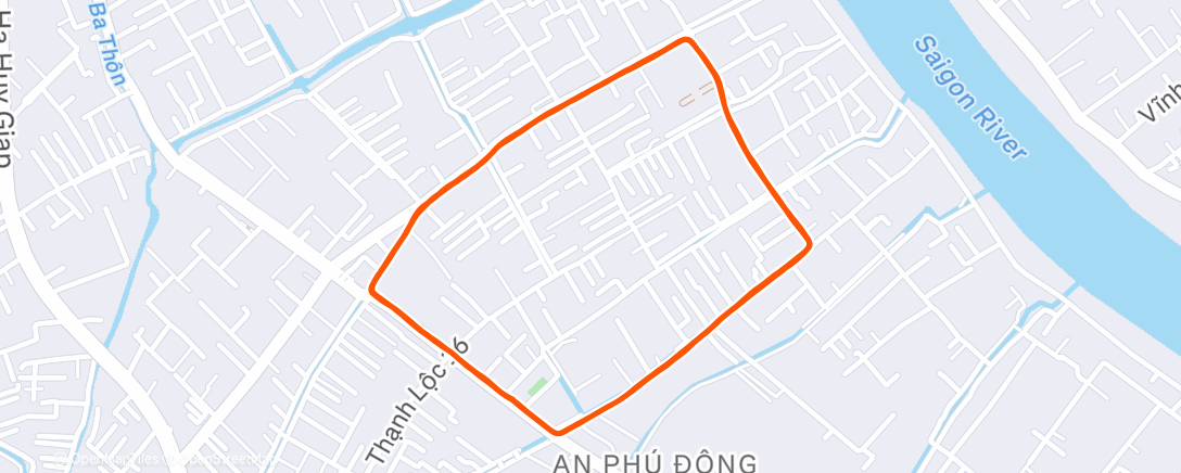 Map of the activity, Chạy ngoài trời
