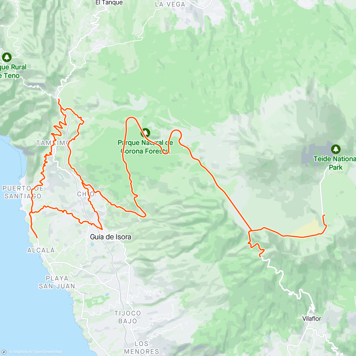 アクティビティ「Teide #11 Siami pronti per il Giro!👚」の地図