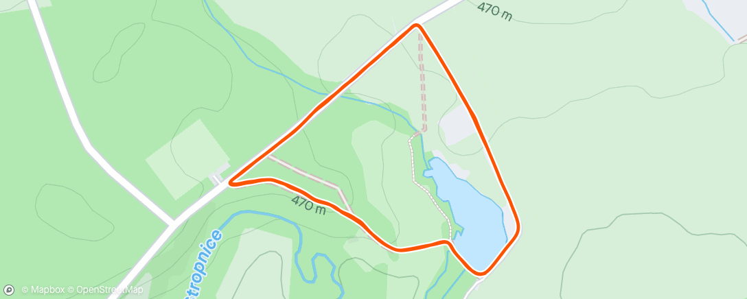 Map of the activity, Lunch Run