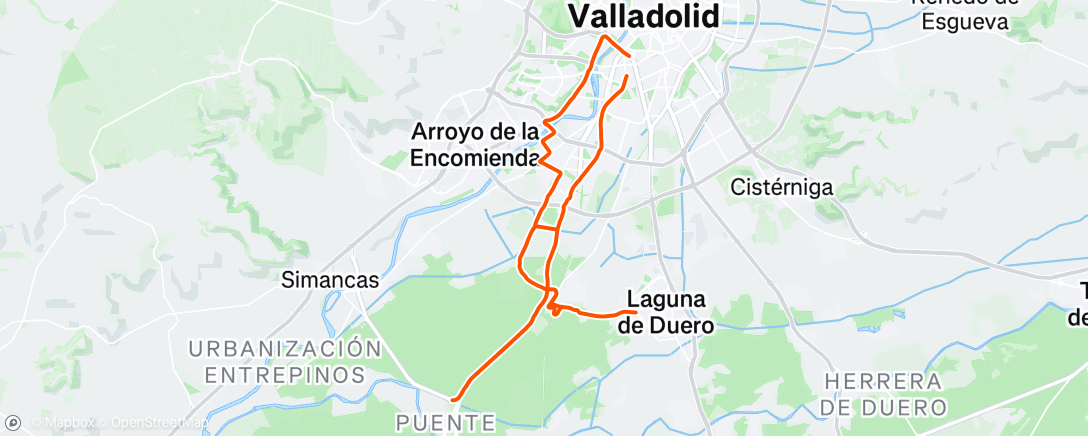 Mapa de la actividad (Afternoon Ride)