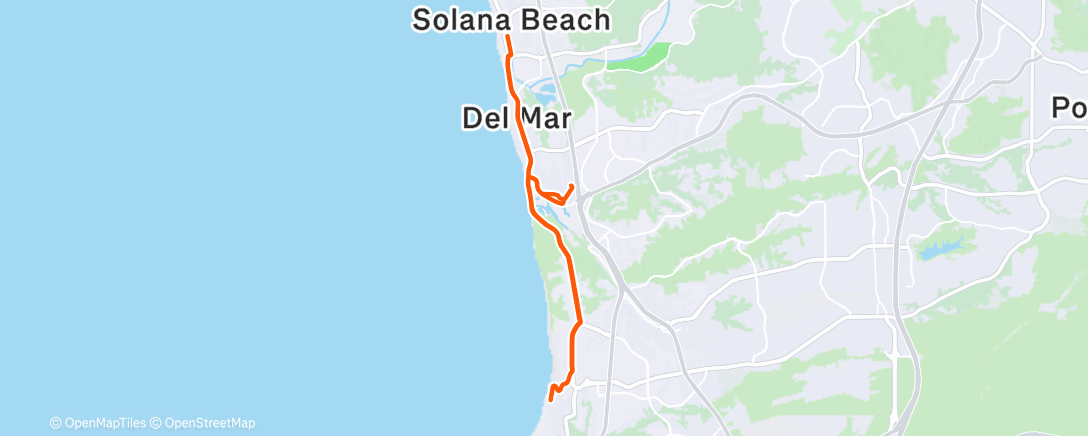 Map of the activity, Morning Ride