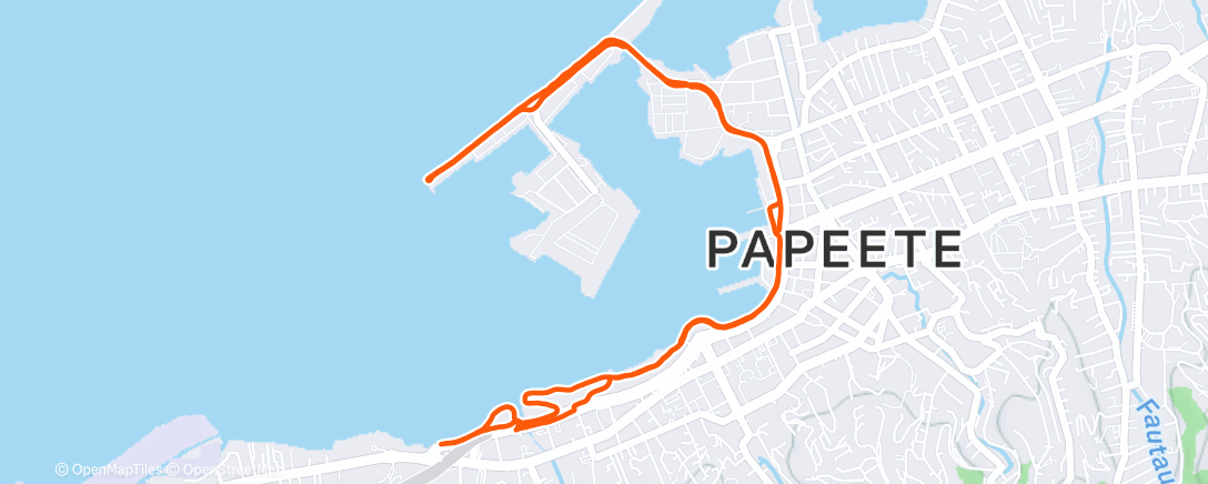 Карта физической активности (Course à pied en soirée)