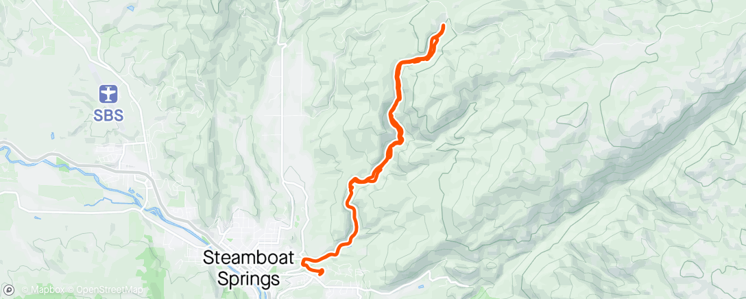 Map of the activity, Spring Creek