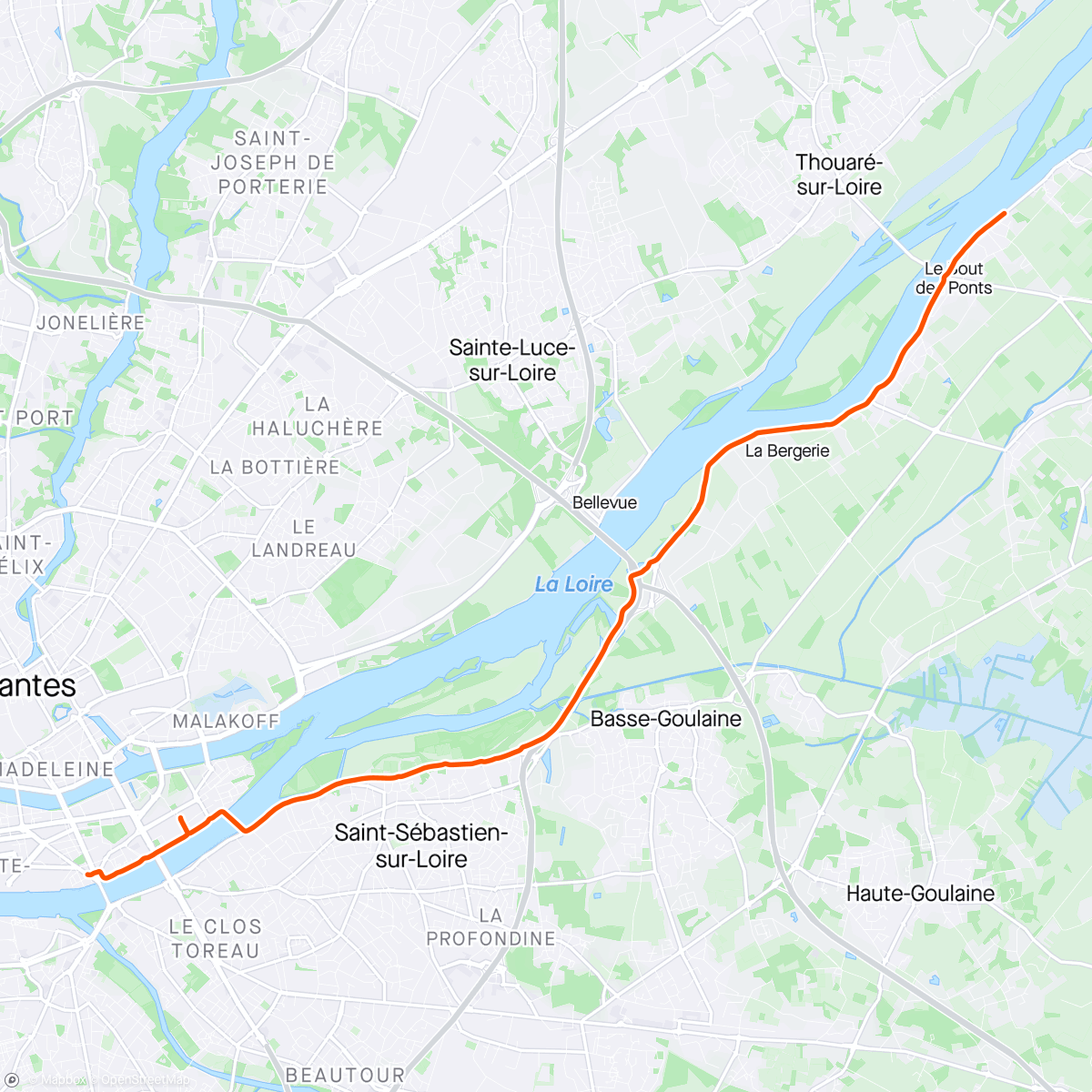 Map of the activity, "Signaleuses" Marathon de Nantes 🐘