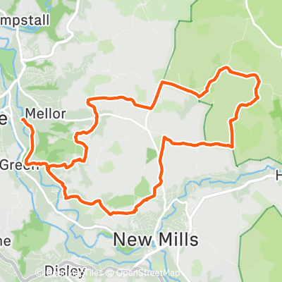 rowarth and mellor | 12.7 mi Cycling Route on Strava