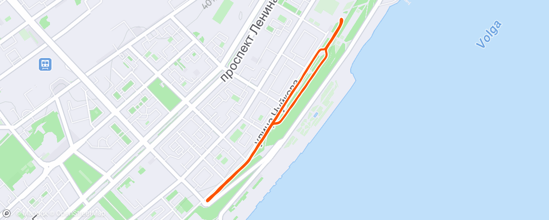 Map of the activity, Morning Run