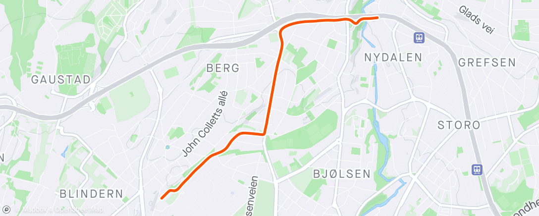 「Fra sykkelsjappa」活動的地圖