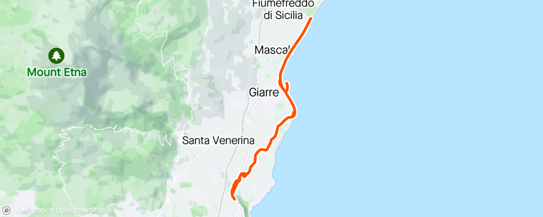 アクティビティ「Sessione di mountain biking mattutina」の地図