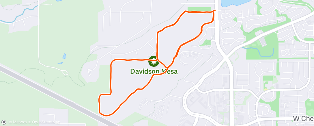 Map of the activity, Short Mesa