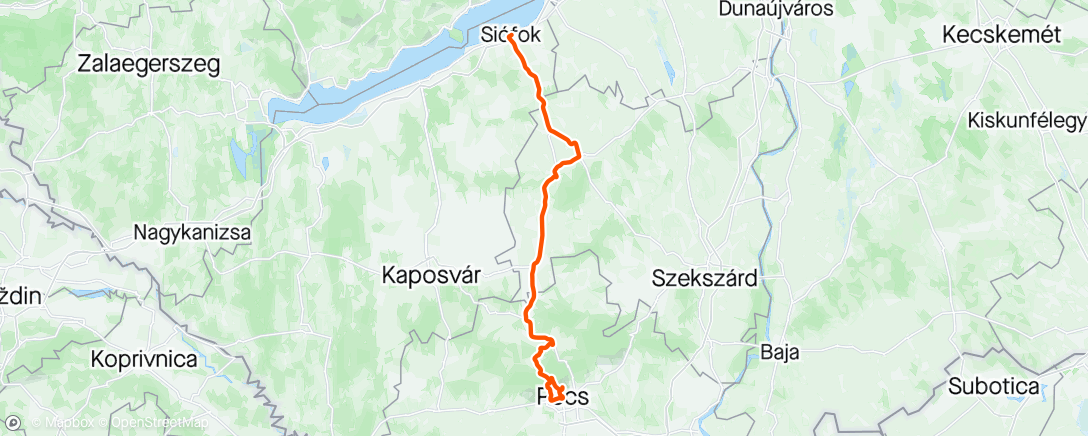 Карта физической активности (Tour de Hungría 5)