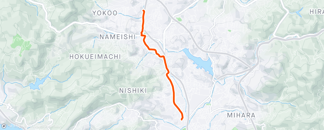 Mappa dell'attività 夕方のライド