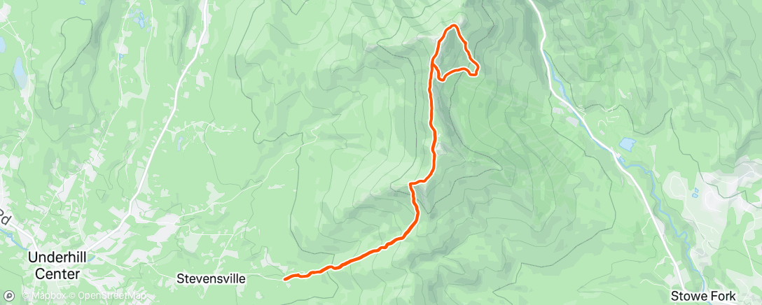 Map of the activity, Morning Trail Run