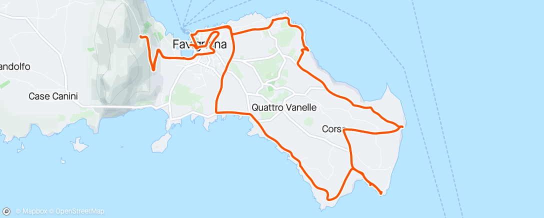 「Isola di Favignana」活動的地圖