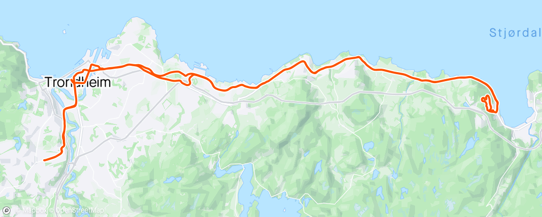 Map of the activity, Fint vær