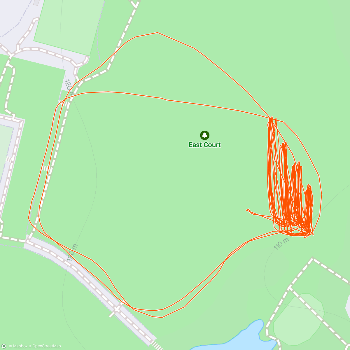 Map of the activity, EGR Hill session