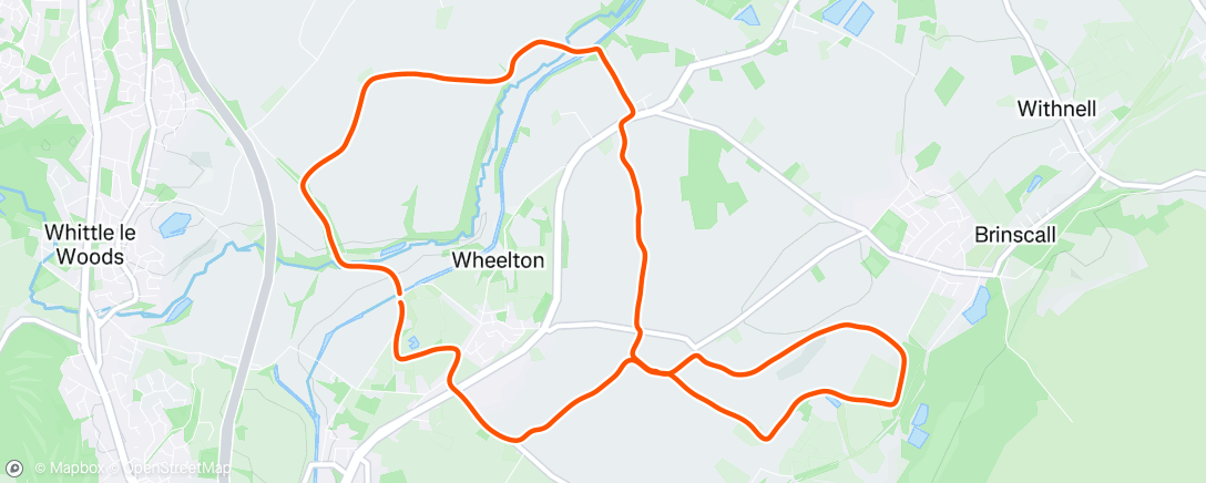 Map of the activity, Morning Run
