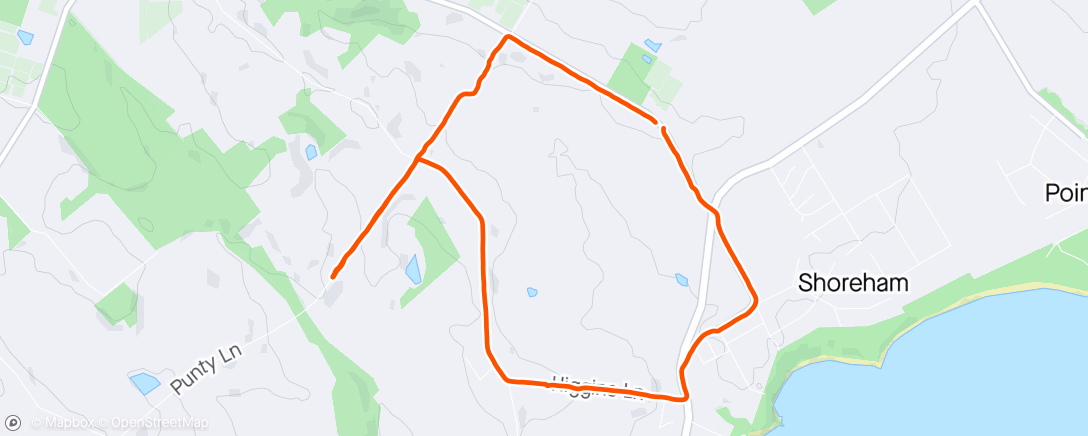 Map of the activity, 5xhill