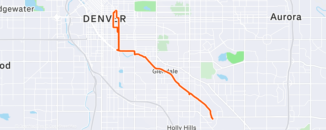 Map of the activity, Morning Run
