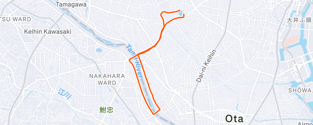 Map of the activity, おはよう丸子橋