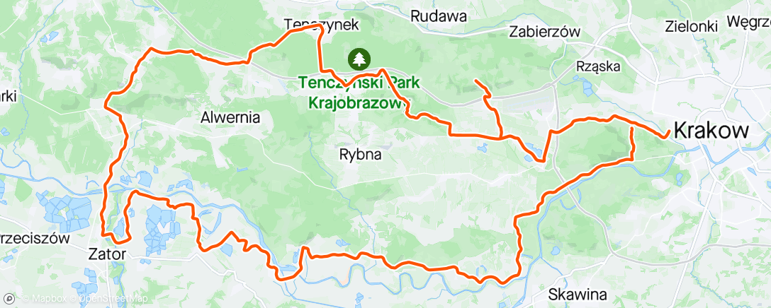 Map of the activity, Pro Tour Cichy Kącik 😊🚴🔥