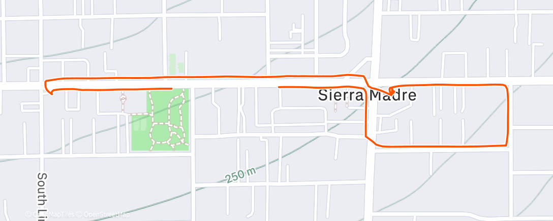 Map of the activity, Afternoon Walk