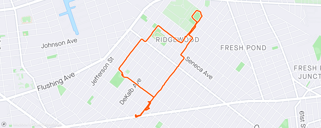 Map of the activity, Tug and I went for a walk and then I never stopped strava 2 miles later