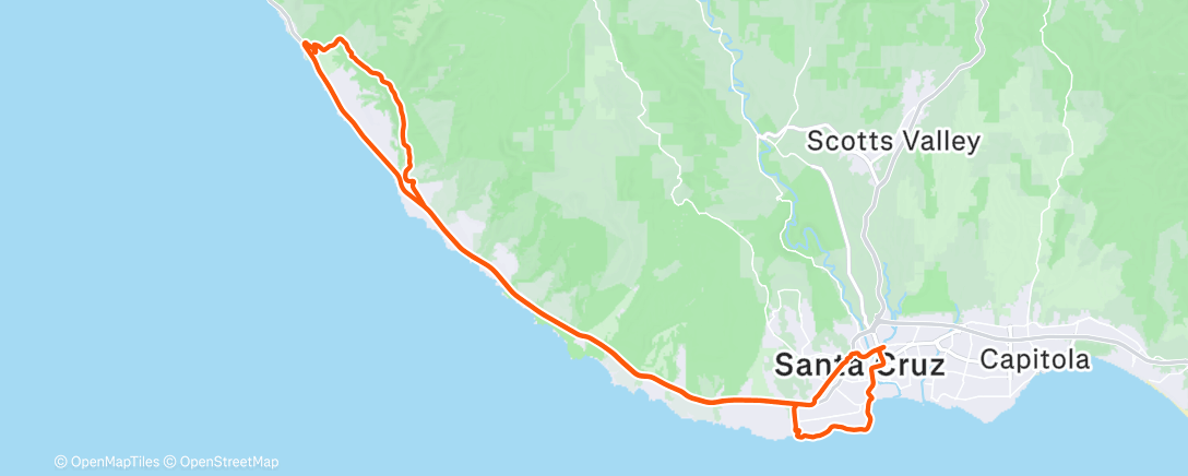 Карта физической активности (Afternoon Ride)