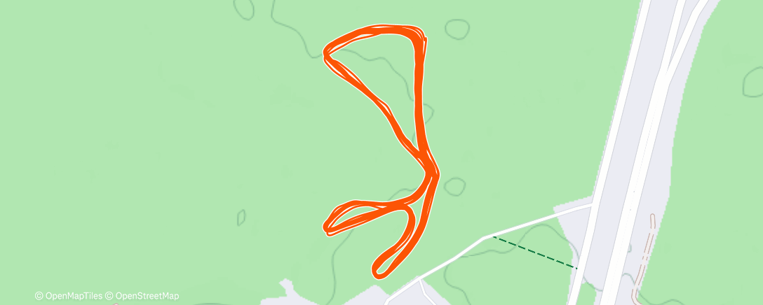 Map of the activity, Северный лыжный заезд (после обеда)