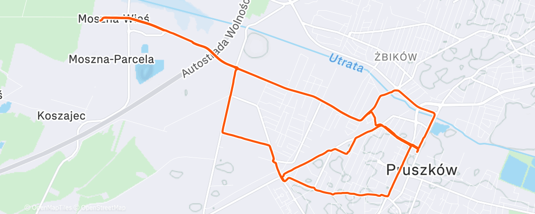 Map of the activity, Dolo moja dolo (Pre-Xmas Rides)