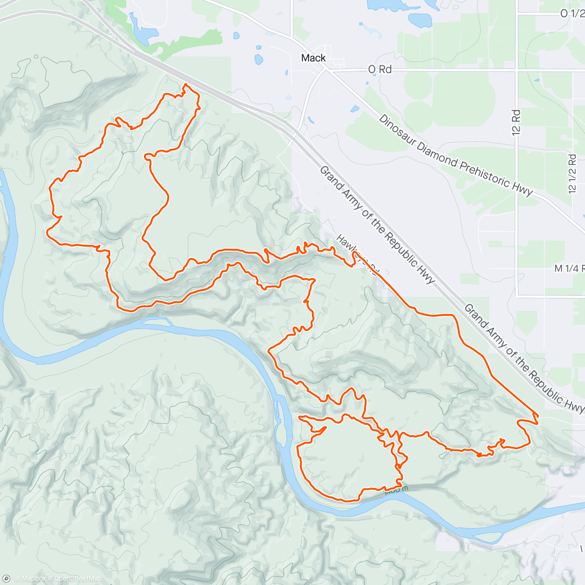 Map of the activity, Pinnacle Race team - Loma