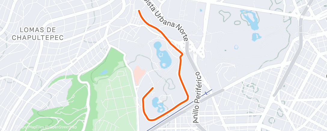Map of the activity, Lunch Run