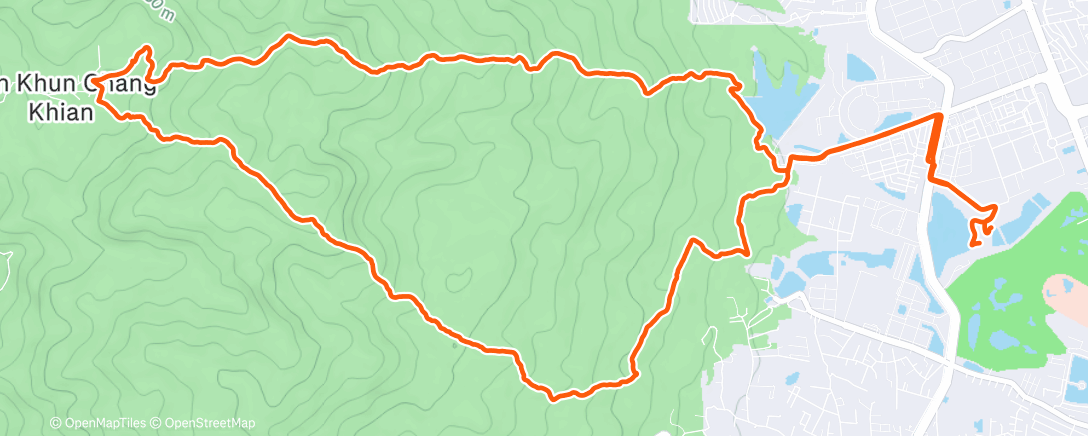 Map of the activity, UTMB Chiang Mai Trail